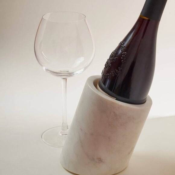 Offset marble wine chiller white and gray - Picture 3 of 12